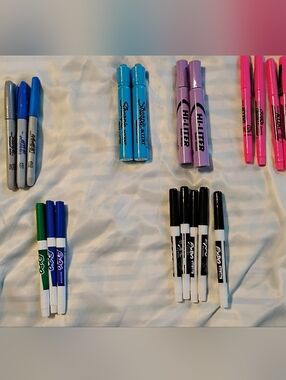 Office Bundle: Paper Clips, Dry Erase, Highlighters, Markers, Dry Erase Cleaner